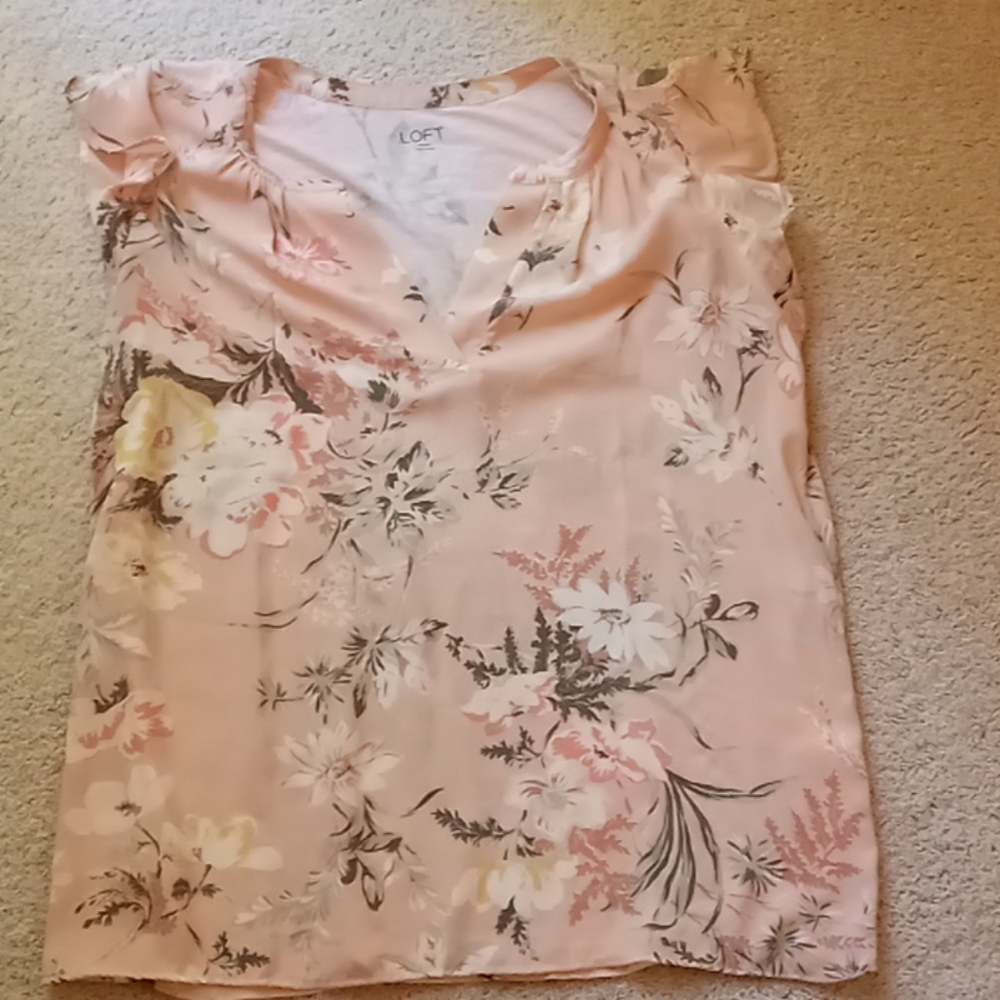 Ruffle sleeve Loft blouse